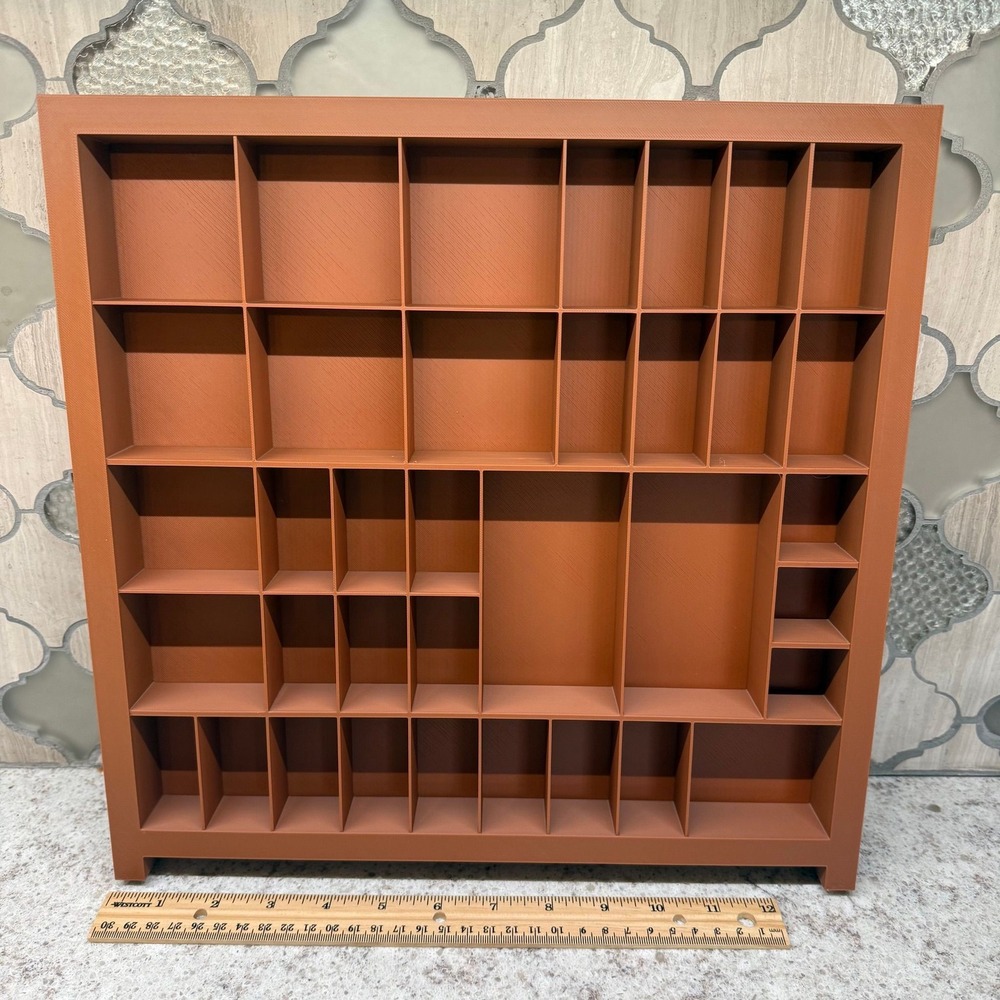Trinket Shelf Tray Display 1:12 Brown Miniatures Dollhouse Minis 13.5"‎ 3D Print
